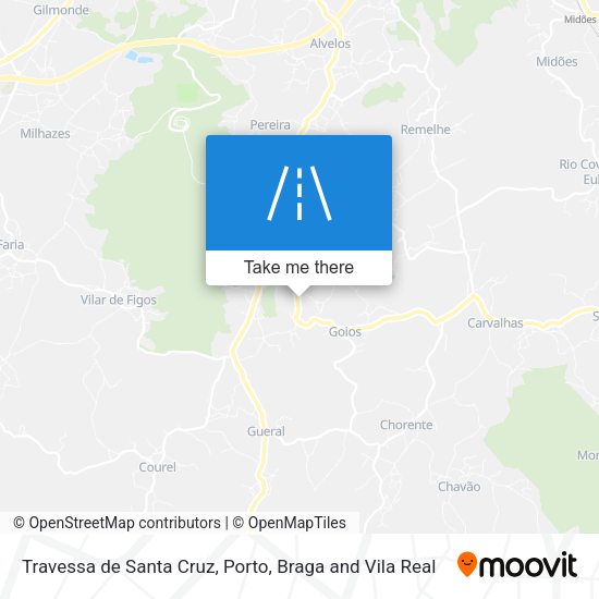 Travessa de Santa Cruz mapa