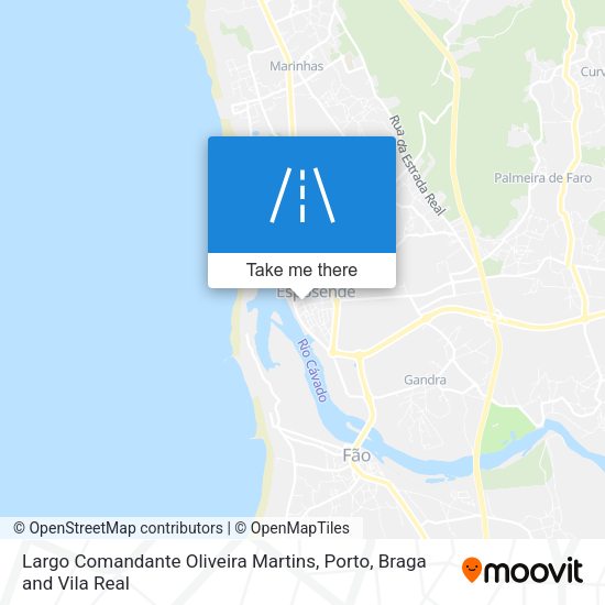Largo Comandante Oliveira Martins mapa