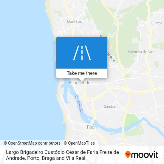 Largo Brigadeiro Custódio César de Faria Freire de Andrade map