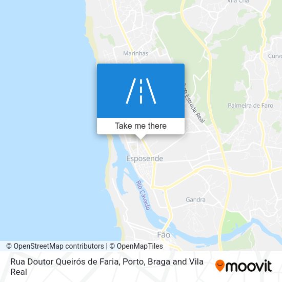 Rua Doutor Queirós de Faria mapa