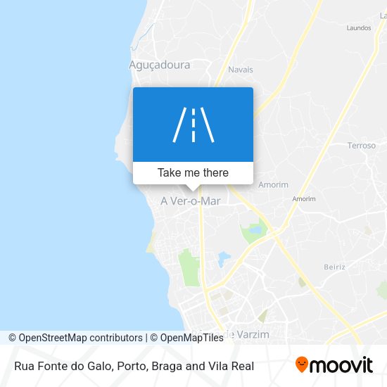 Rua Fonte do Galo mapa