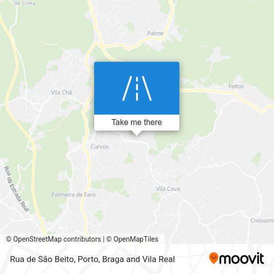 Rua de São Beito mapa