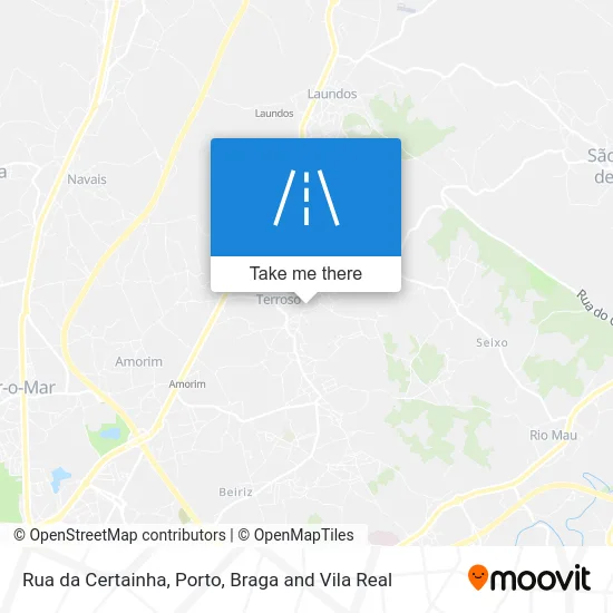 Rua da Certainha mapa