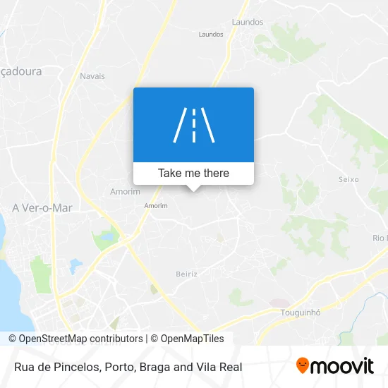 Rua de Pincelos map