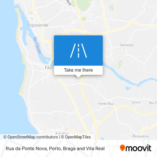 Rua da Ponte Nova map