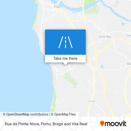 Rua da Ponte Nova map