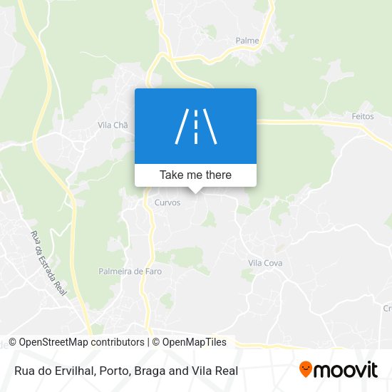 Rua do Ervilhal mapa