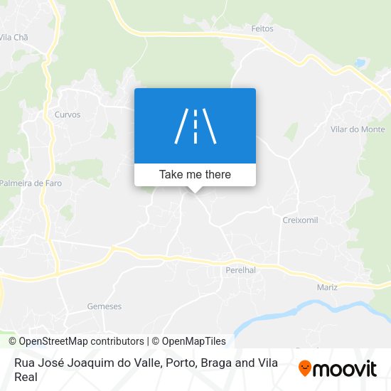 Rua José Joaquim do Valle mapa