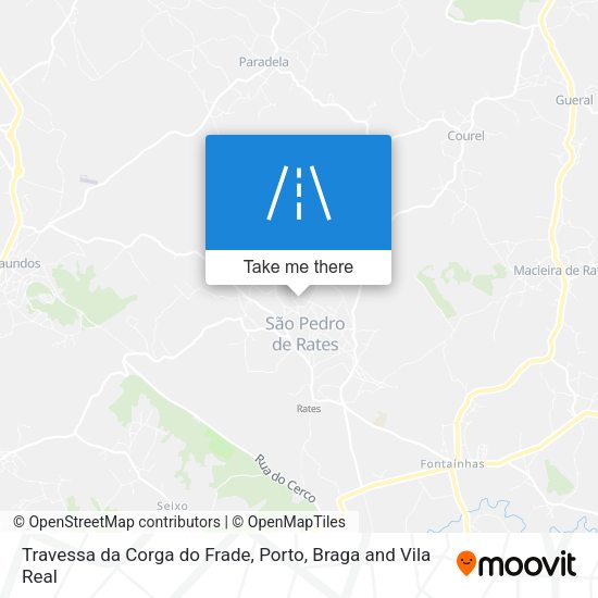 Travessa da Corga do Frade map