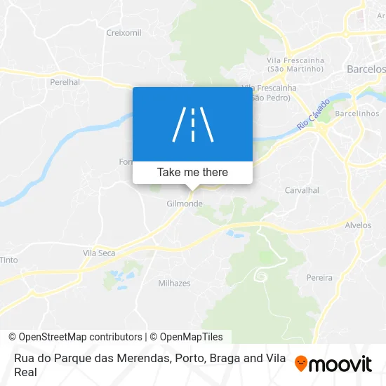 Rua do Parque das Merendas map