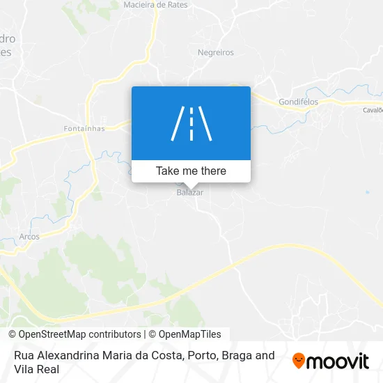 Rua Alexandrina Maria da Costa map