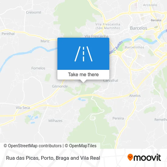 Rua das Picas map