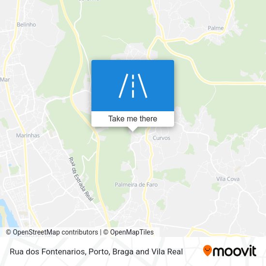 Rua dos Fontenarios mapa