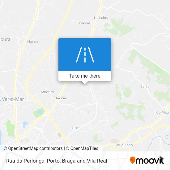 Rua da Perlonga mapa
