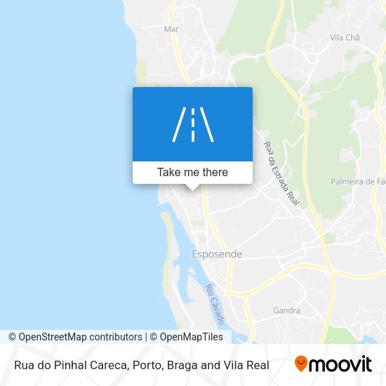 Rua do Pinhal Careca mapa