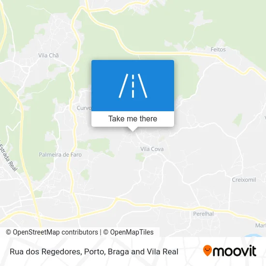 Rua dos Regedores map