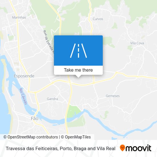 Travessa das Feiticeiras mapa