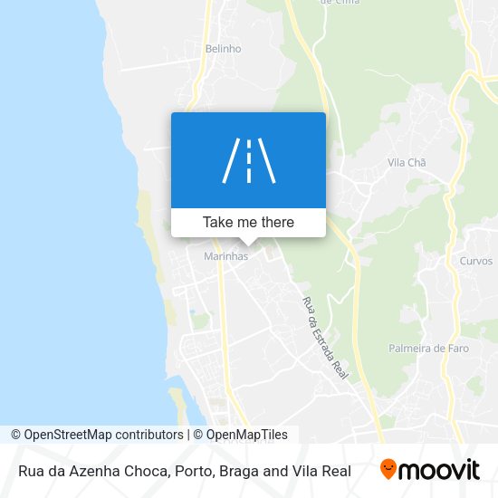 Rua da Azenha Choca mapa