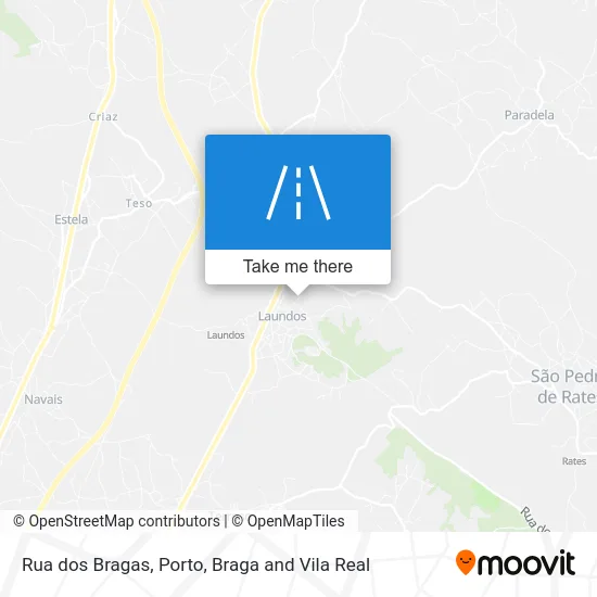 Rua dos Bragas map