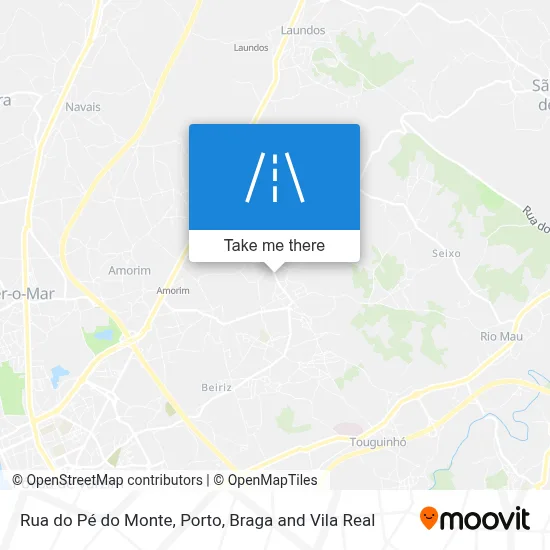 Rua do Pé do Monte map