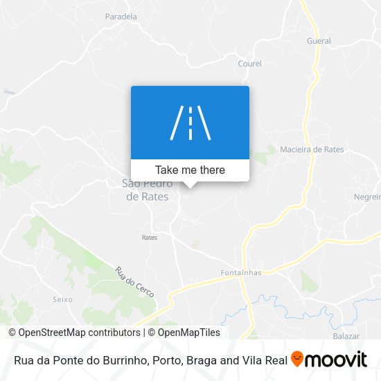 Rua da Ponte do Burrinho mapa