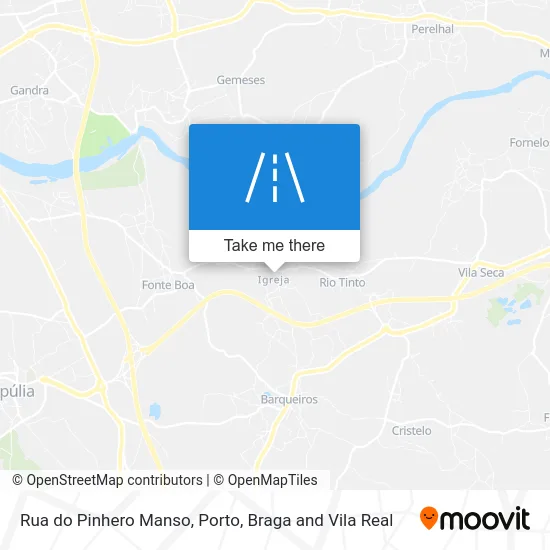 Rua do Pinhero Manso map