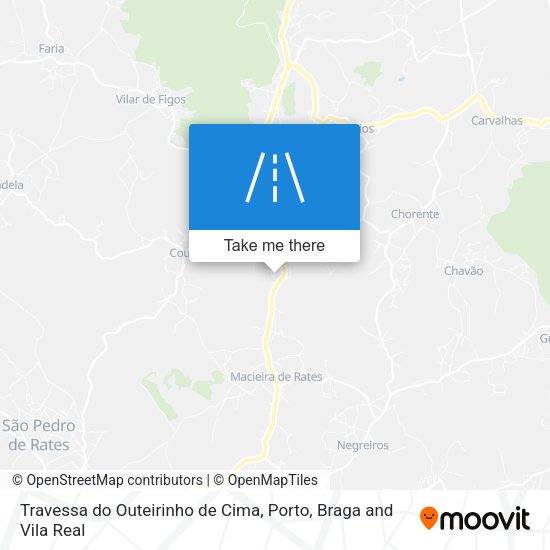 Travessa do Outeirinho de Cima map