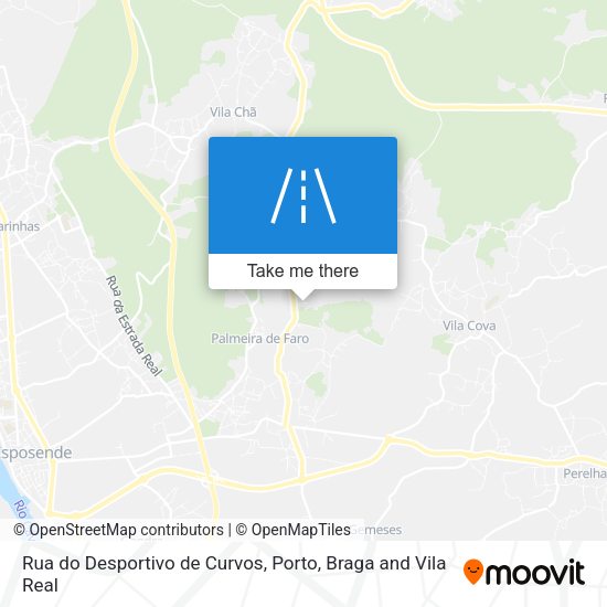 Rua do Desportivo de Curvos mapa