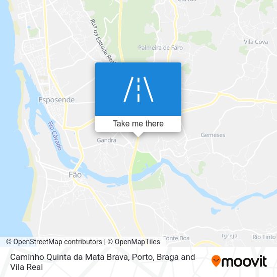 Caminho Quinta da Mata Brava map