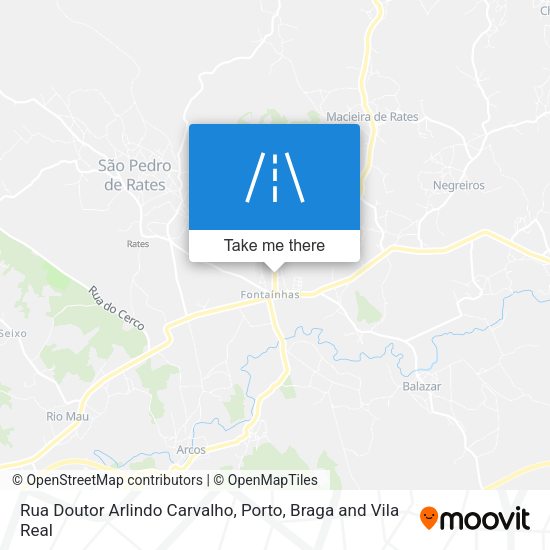 Rua Doutor Arlindo Carvalho map