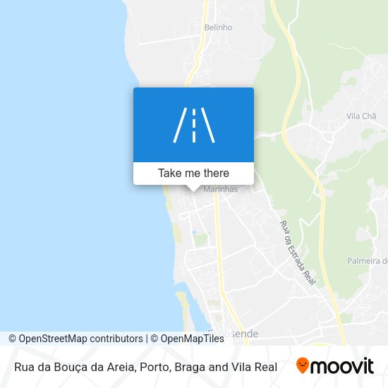 Rua da Bouça da Areia mapa