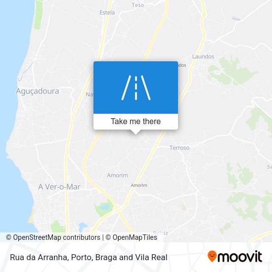 Rua da Arranha mapa