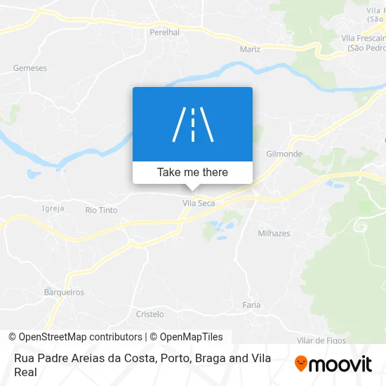 Rua Padre Areias da Costa map