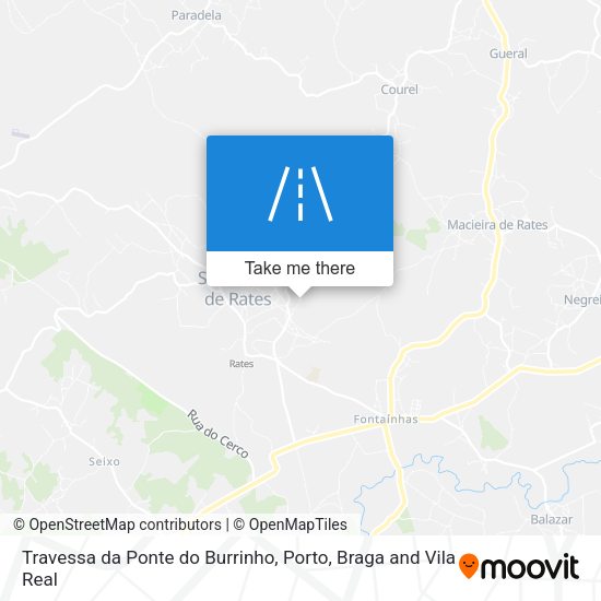 Travessa da Ponte do Burrinho map