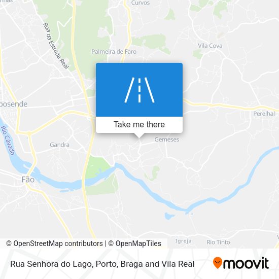 Rua Senhora do Lago mapa