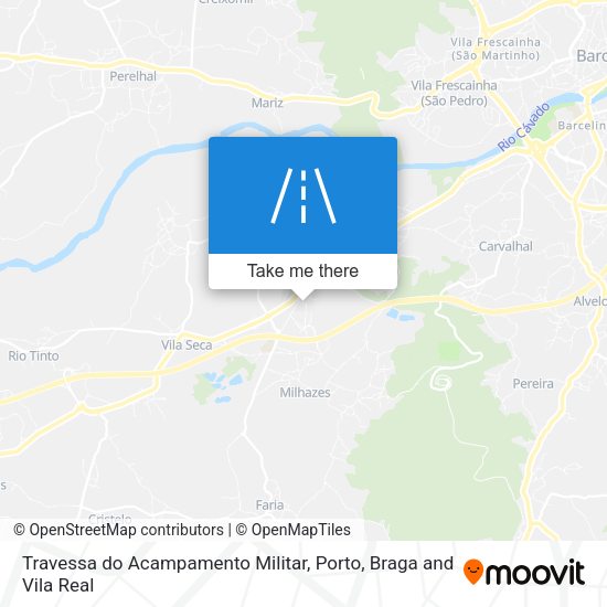 Travessa do Acampamento Militar map