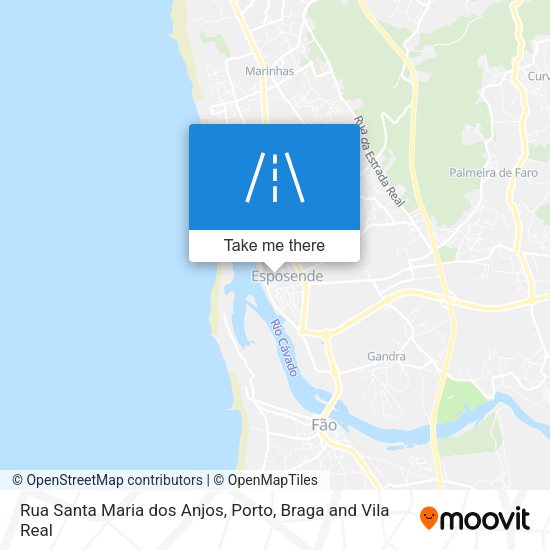 Rua Santa Maria dos Anjos mapa