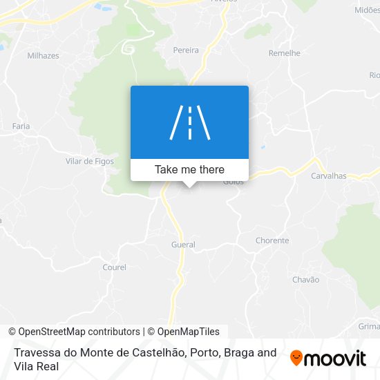 Travessa do Monte de Castelhão map