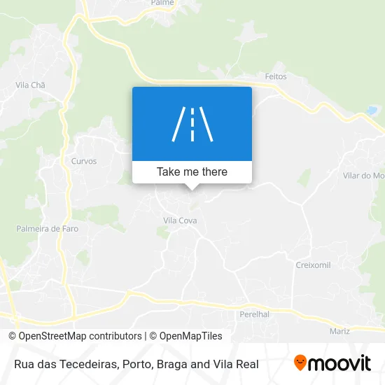 Rua das Tecedeiras map