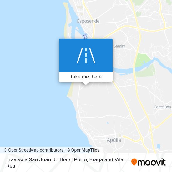 Travessa São João de Deus mapa