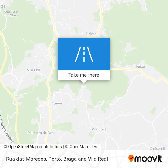 Rua das Mareces map