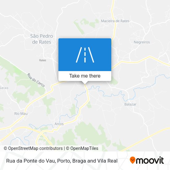 Rua da Ponte do Vau mapa