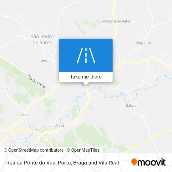 Rua da Ponte do Vau map