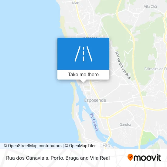 Rua dos Canaviais map