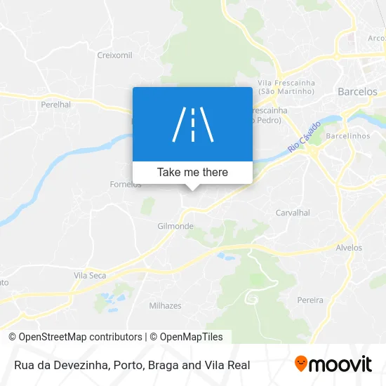 Rua da Devezinha map