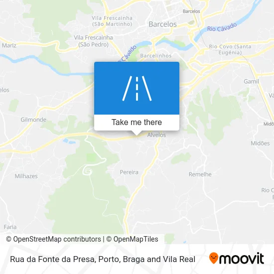 Rua da Fonte da Presa map