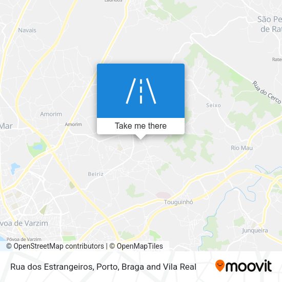 Rua dos Estrangeiros map