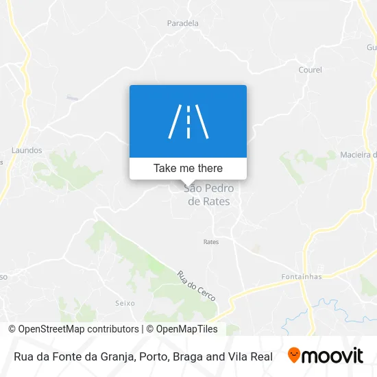 Rua da Fonte da Granja map