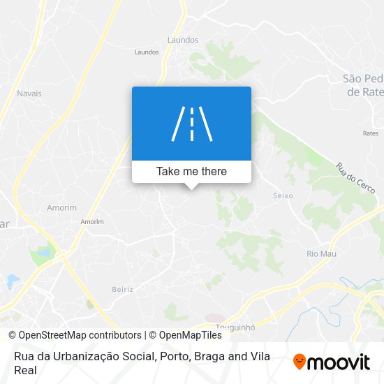 Rua da Urbanização Social map