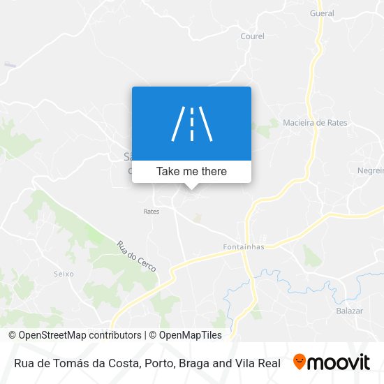 Rua de Tomás da Costa map
